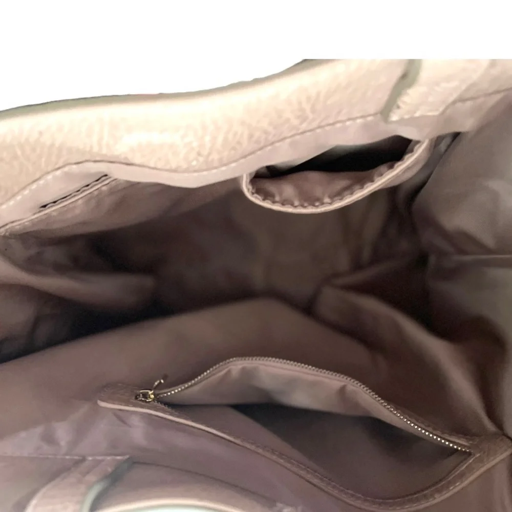 Miztique taupe and light pink shoulder‎ bag